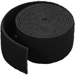 Esfreg�o Preto Em Rolo Pr� Cortado 6 MT X 13 Cm 