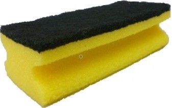 Esfreg�o Salva-Unhas Profissional Preto 15 x 7 x 4,5 Cm Pack 8 Unidades