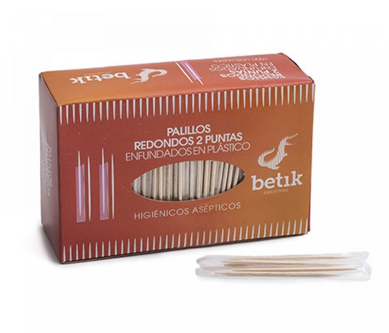 Palitos Redondos em Madeira Embalados 