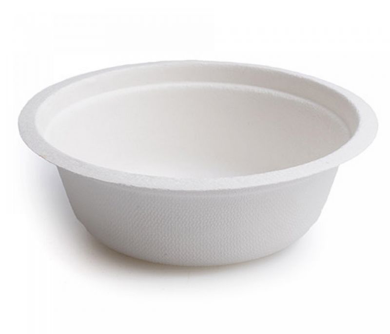 Saladeira / Tigela 24 OZ em Cana de A��car Branco 750 CC Pack 50 Unidades 