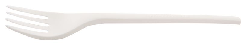 Garfo de CPLA branco 168mm Pack 50 Unidades 