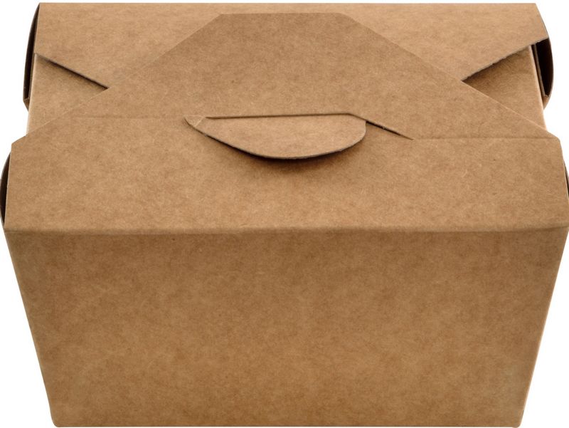 Caixa Cart�o Take Away Kraft 26oz (780ml) A130 X B106 X C60mm. Pack 25 Unidades