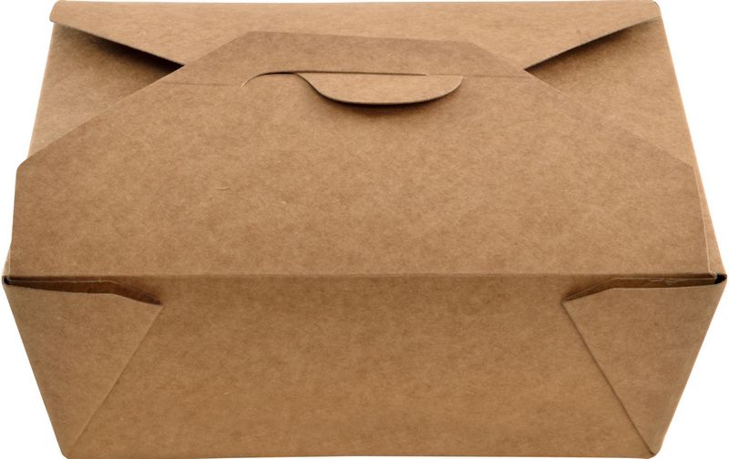 Caixa Cart�o Take Away Kraft Rectangular 45 OZ - 1380 Ml - Medida - A170 X B137 X C60mm - 25 Unidades