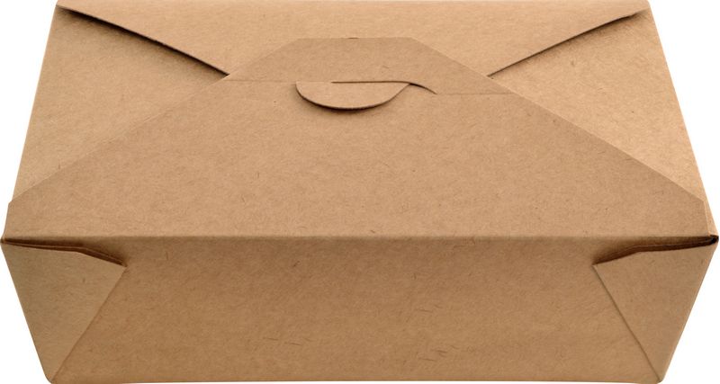 Caixa Cart�o TakeAway Kraft 66 OZ - 1980ml Medida -  A215 X B160 X C60mm - 25 Unidades