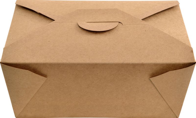 Caixa Cart�o Take Away kraft 96 OZ - 2880 ml Medida A223 X B160 X C95mm. Pack 25 Unidades