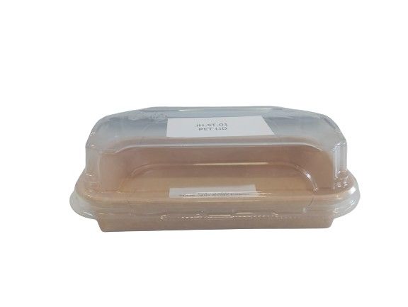 Set / Conjunto Sushi De Cart�o Kraft +Tampa Pet 136 X 78 Pack 25 Unidades