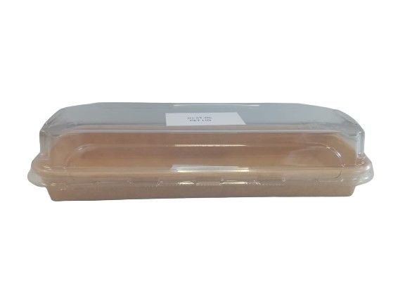 Set / Conjunto Sushi De Cart�o Kraft +Tampa Pet 220 X 93 Pack 25 Unidades