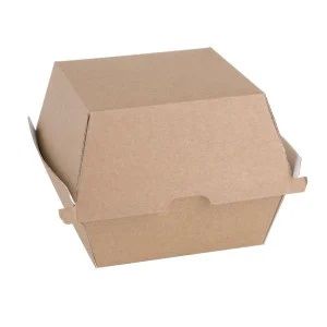 Caixa de Hamb�rguer  Microcanal Kraft 140X125X115 MM Pack 50 Unidades