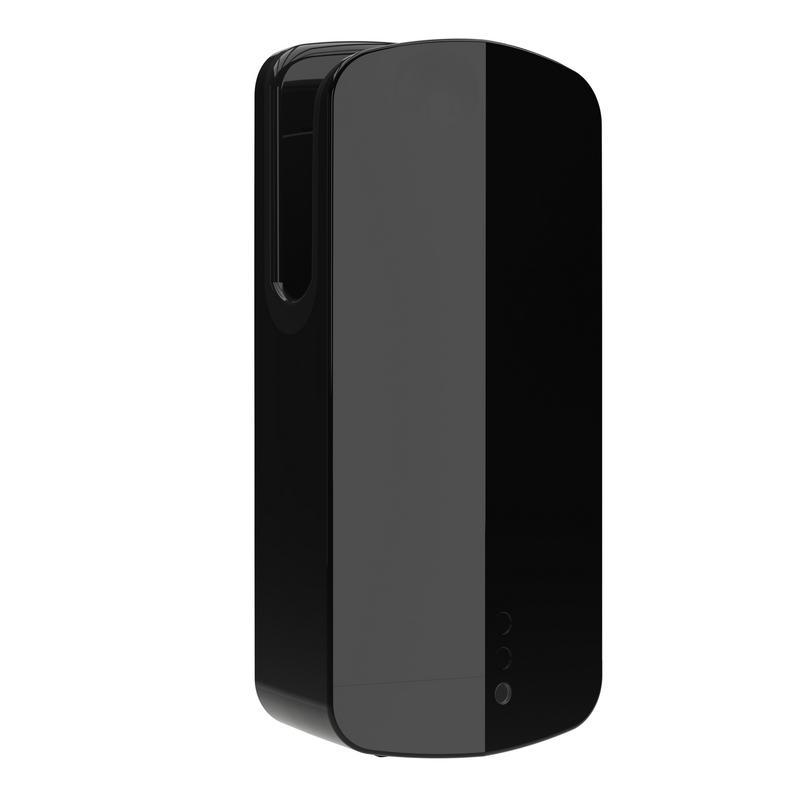 Secador de m�os EVO-JET em ABS com sensor infravermelho. Acabamento preto brilhante.