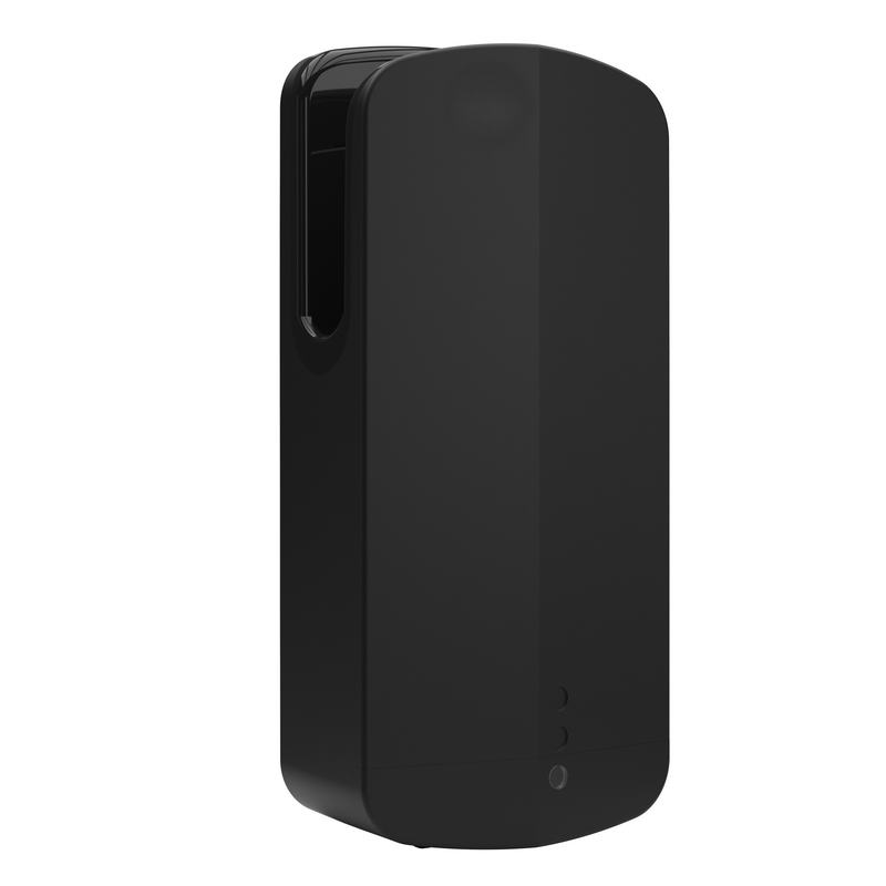Secador de m�os EVO-JET em ABS com sensor infravermelho. Acabamento preto mate.