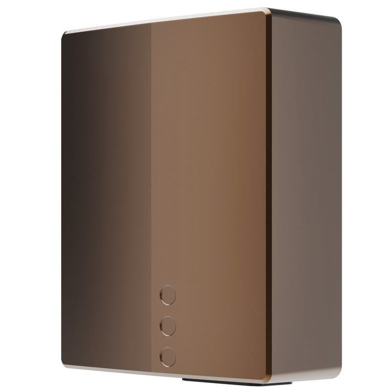 Secador de m�os BIGFLOW EVO de a�o inoxid�vel c sensor eletr�nico. Acabamento bronze escovado