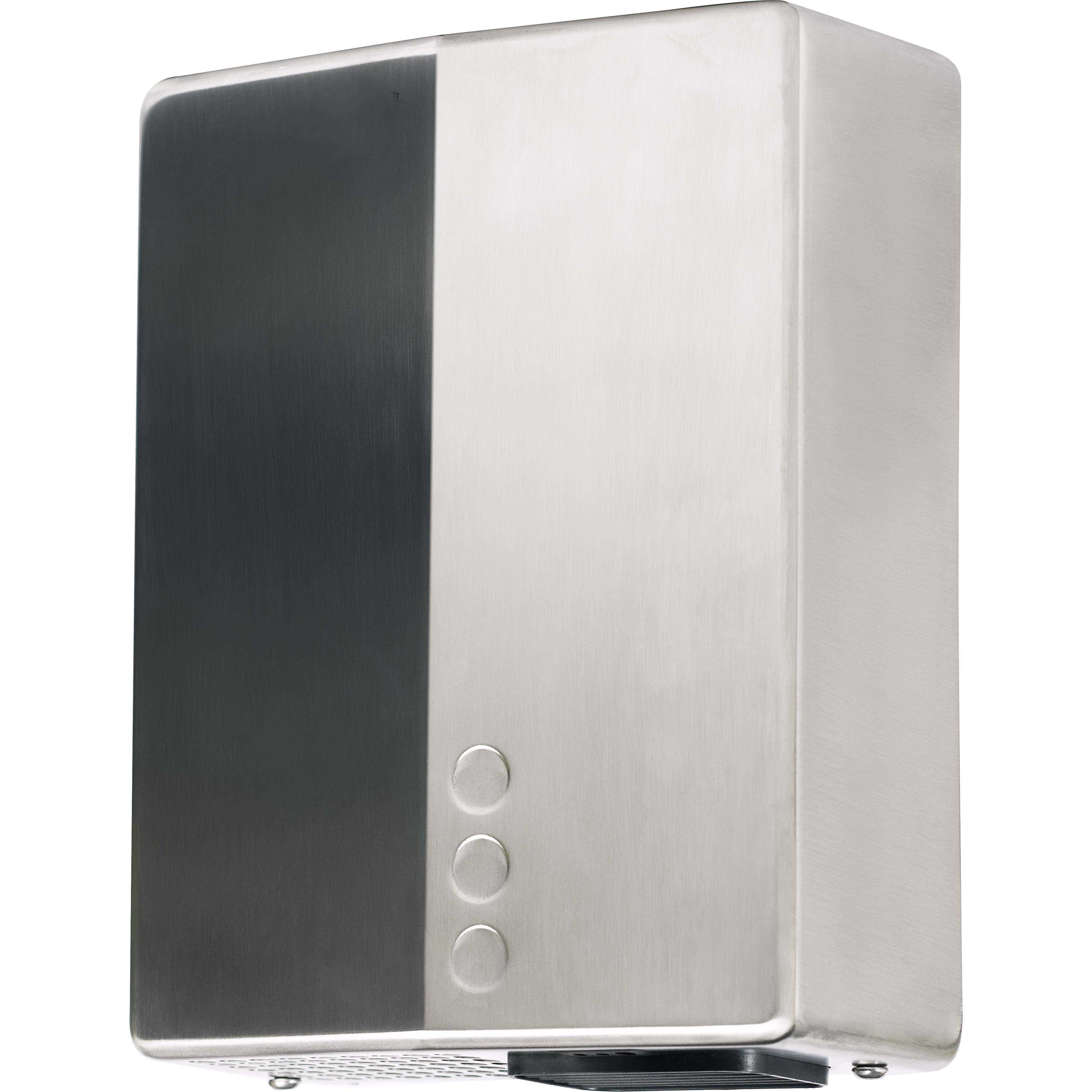 Secador de m�o BIGFLOW EVO de a�o inoxid�vel c sensor eletr�nico   e equipado com luzes germicidas UV-C. Acabamento em escovado