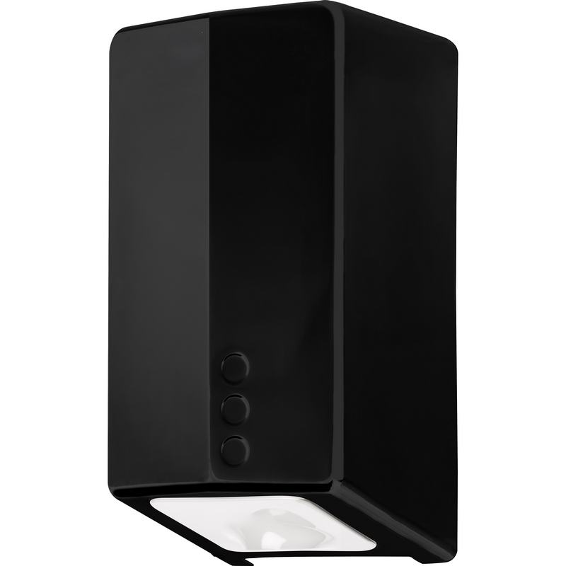 Secador de m�os FUGA EVO de a�o inoxid�vel com sensor electr�nico e luzes LED UVC. Acabamento preto