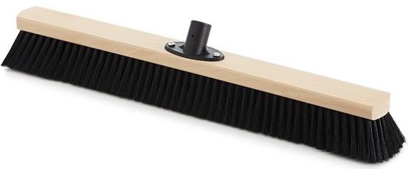 Escova varredora madeira fibra suave 60 cm 