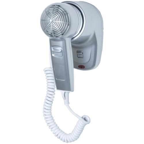 Secador d cabelo HOTELLINE montado na parede. 1200 W. ABS cinzento