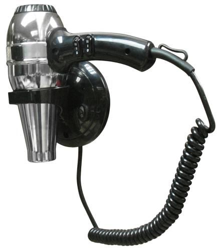 Secador de cabelo profissional HOTELLINE. 900 - 1800 W. A�o cromado e ABS preto