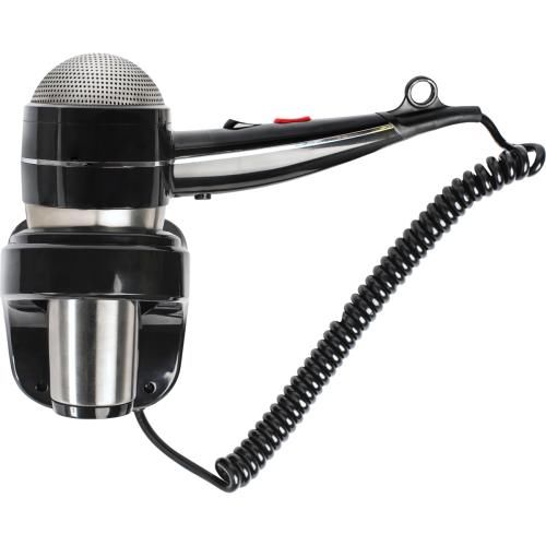 Secador de cabelo profissional HOTELLINE. 1800 W. A�o inoxid�vel acetinado e ABS preto