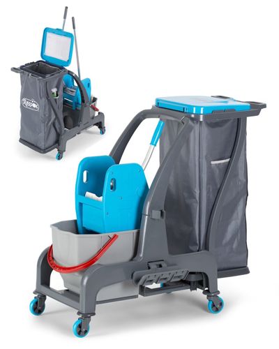 Carrinho simples R-Evolution c/ balde de 25 litros e prensa R-evolution 