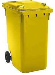 Contentor de 360 litros Amarelo Sem Pedal