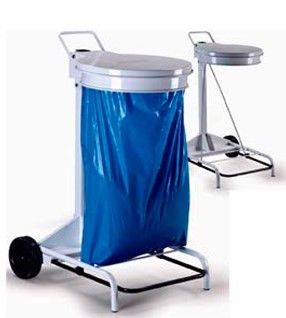 Carrinho Suporte Para Sacos Movel 