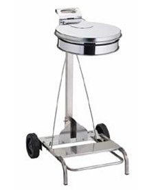 Carrinho Suporte Para Sacos Movel Inox