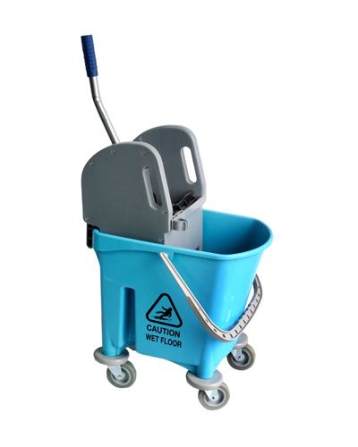 Balde de limpeza Alex 25 litros + Rodas + Prensa Stilo