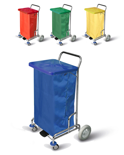 Carrinho de lavandaria Azul Kombo 