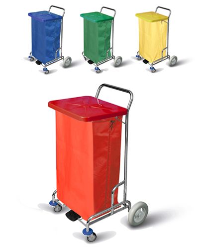 Carrinho de lavandaria Vermelho Kombo 