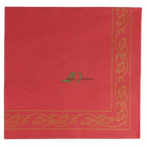 GUARDANAPOS ECOLABEL DOUBLE POINT - PRSICO 18 G/M2 40x40 CM BORDEAUX TISSUE