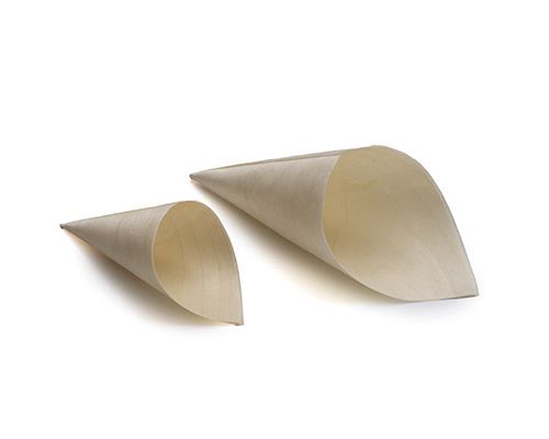 CONE DE CASCA DE PINHEIRO 12,5 CM NATURAL MADEIRA (100 UNIDADE)