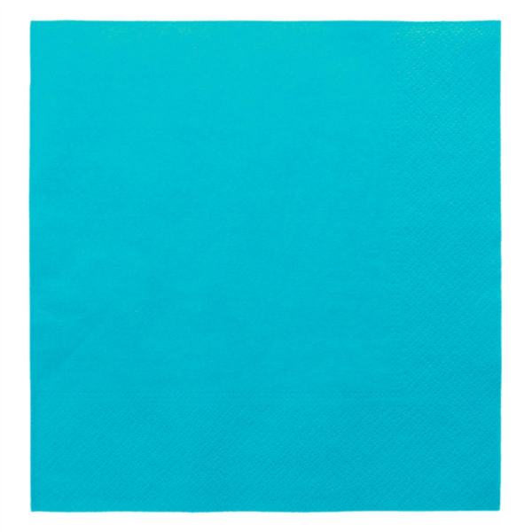 GUARDANAPOS ECOLABEL 2 FOLHAS 18 G/M2 39x39 CM AZUL TURQUESA TISSUE (1600 UNIDADE)