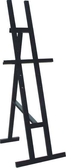 CAVALETE 47x136 CM PRETO MADEIRA (1 UNIDADE)