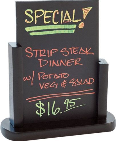 ARD�SIA / CARTAZ DE MESA 10,2x15,2 CM PRETO MADEIRA (1 UNIDADE)