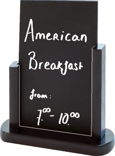 ARD�SIA / CARTAZ DE MESA 15,2x22,9 CM PRETO MADEIRA (1 UNIDADE)