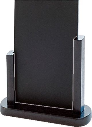 ARD�SIA / CARTAZ DE MESA 24x28,5 CM PRETO MADEIRA (1 UNIDADE)