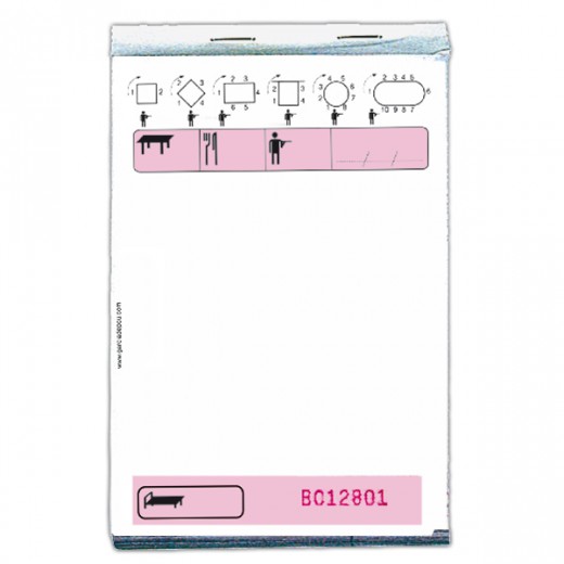 BLOCO PEDIDOS TRIPLI. 50x3-FOLHAS ROSA 10x15 CM COR DE ROSA AUTO-COPIATIVO (10 UNID.)