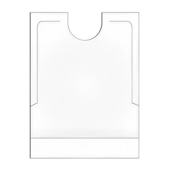 BABETES LISOS C/ BOLSA 40x51+7 CM BRANCO HDPE (500 UNIDADE)