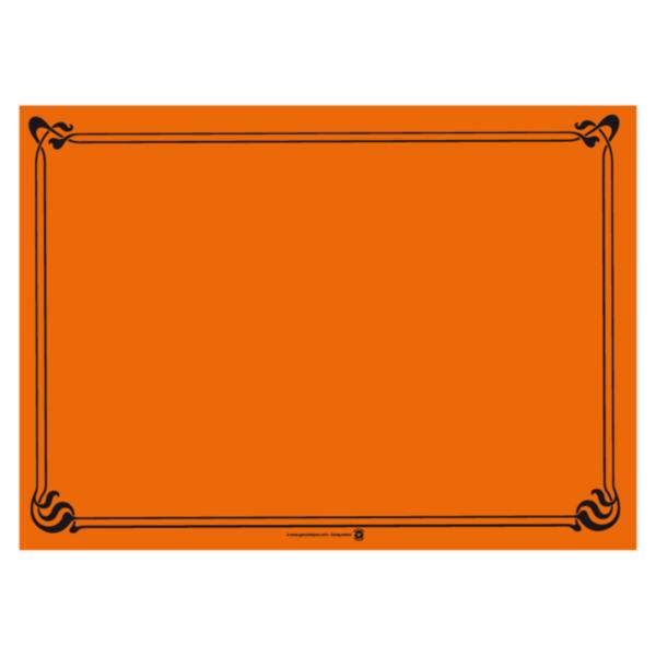 TOALHETES DE MESA 48 G/M2 31x43 CM LARANJA CELULOSE (500 UNIDADES)
