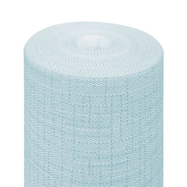 ROLO T�TE � T�TE PR�. 120CM (20 SER.) DRY COTTON 55 G/M2 0,40X24 M TURQUESA AIRLAID (6 UNIDADE)