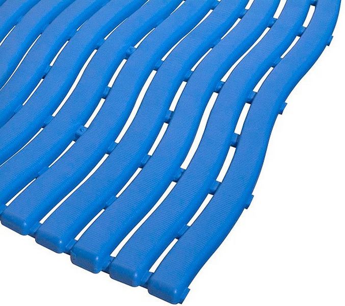 TAPETE AZUL EM ROLO PERFURADO SOFT-STEP  metro linear