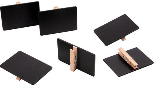 RETANGULAR GRAMPOS DE QUADRO 6x9 CM NATURAL MADEIRA (6 UNIDADES)