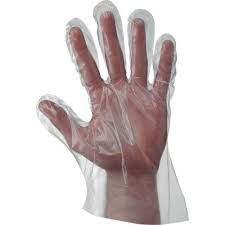 Luvas de Polietileno, incolor, palha�o  Pack 100 Unidades 