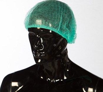 Touca Clip  tipo acordeon Polipropileno Verde Tipo Harm�nio  1 x 100 Unidades