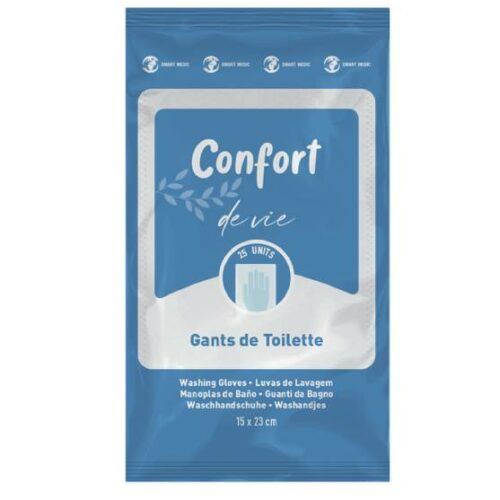 Luvas de Lavagem Corporal (man�pulas) 50 Unidades - 64 gr