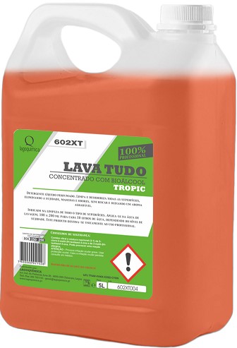 LQ-602XT TROPIC  Lava Tudo Concentrado Com Bio�lcool 5 LT
