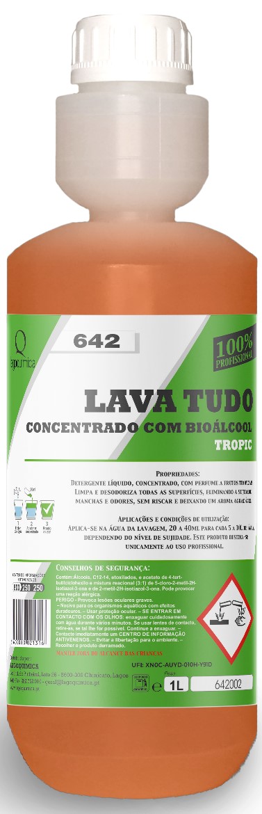 LQ-642-5-DOSIF TROPIC - Detergente concent. secagem r�pida 1 Lt