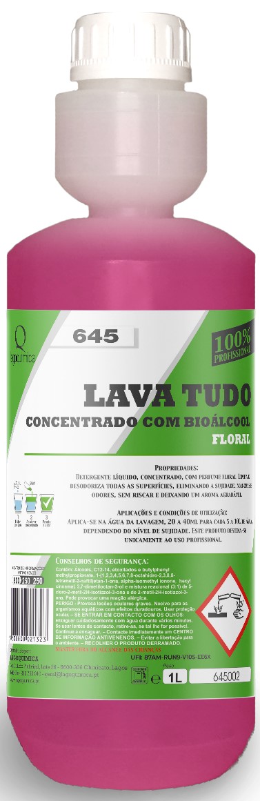 LQ-645-5-DOSIF FLORAL - Detergente concent. secagem r�pida 1 Lt