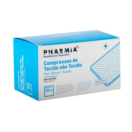 Compressas de TNT N�o Est�ril 10x10cm � 100 unidades Caixa 33 Pack 
