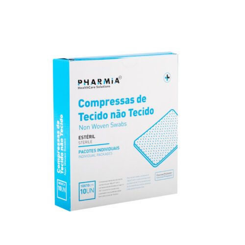 Compressas de TNT Esteril 10x10cm � 10 unidades Caixa 80 Pack