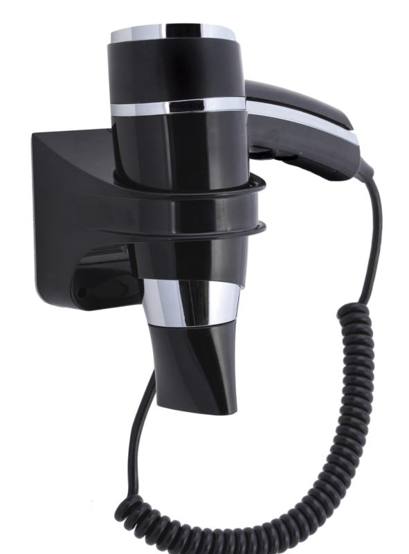 Secador de cabelo BRITTONY preto de 1600 W com suporte